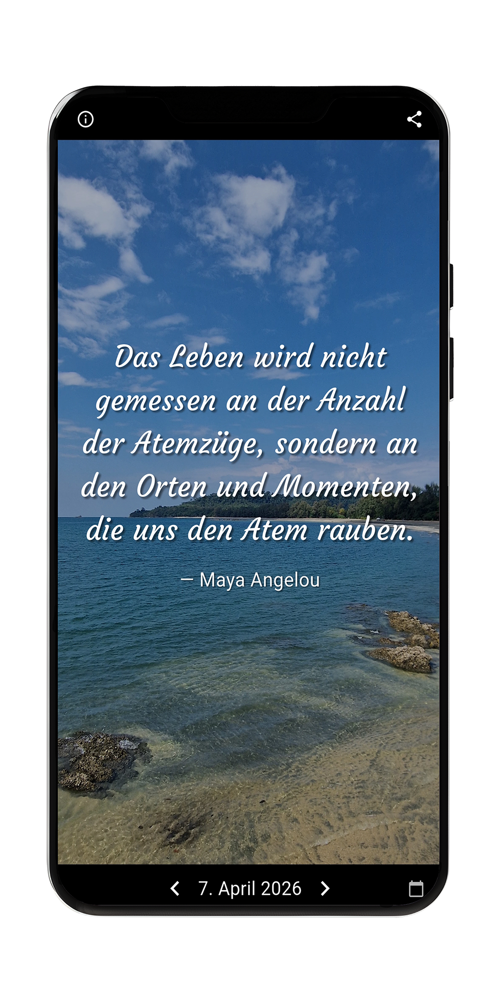 Sceenshot der WIZDOM 4 TODAY App